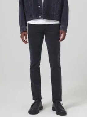 $238 NWT Citizens Of Humanity “London” Velvet Slim Pants in Charred Cedar Sz 32